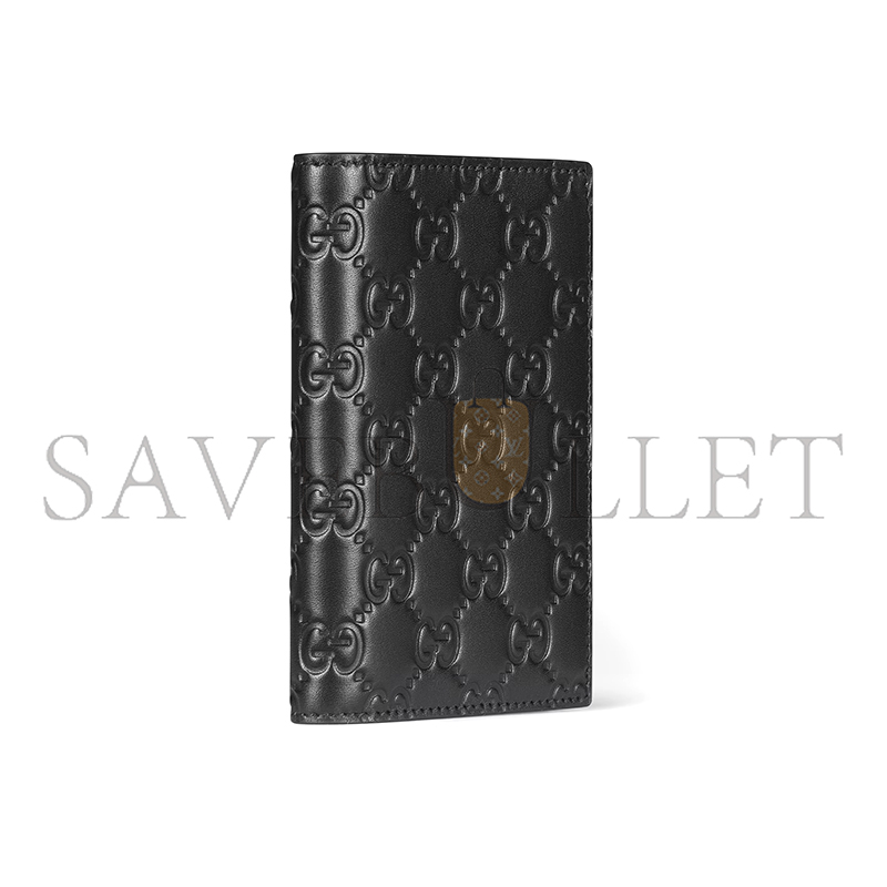 GUCCI GG EMBLEM PASSPORT CASE 850184 (12*7.5cm)